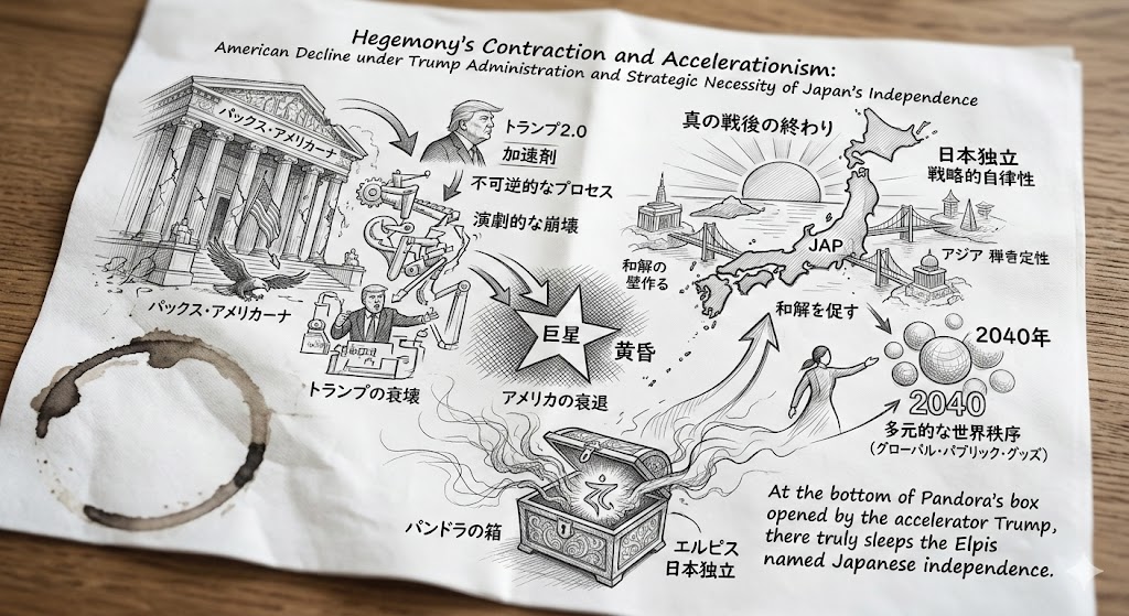 覇権の収縮と加速主義：トランプ政権下のアメリカ衰退と日本独立の戦略的必然性