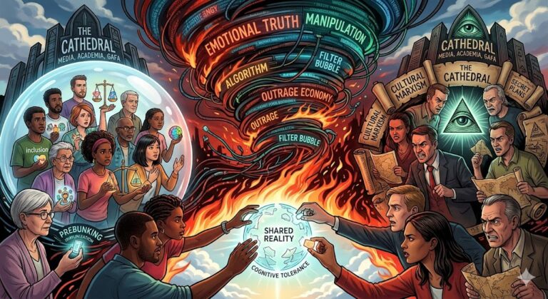 ポリティカル・コレクトネスと現代陰謀論の相関関係：アルゴリズムによる分断の加速と「共通の現実」の再構築